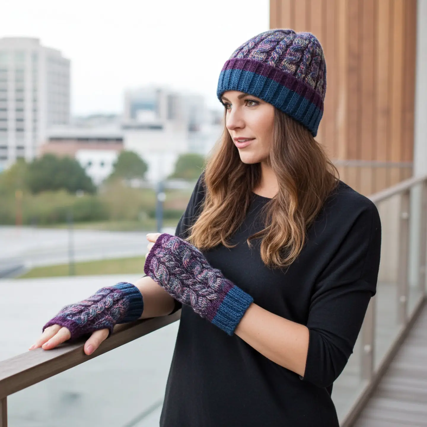 Elegance Alpaca Beanie Hat - Galaxy