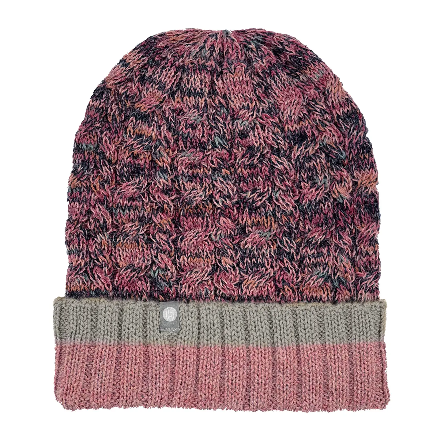 100% Alpaca Beanie Hat - Pink Lemonade