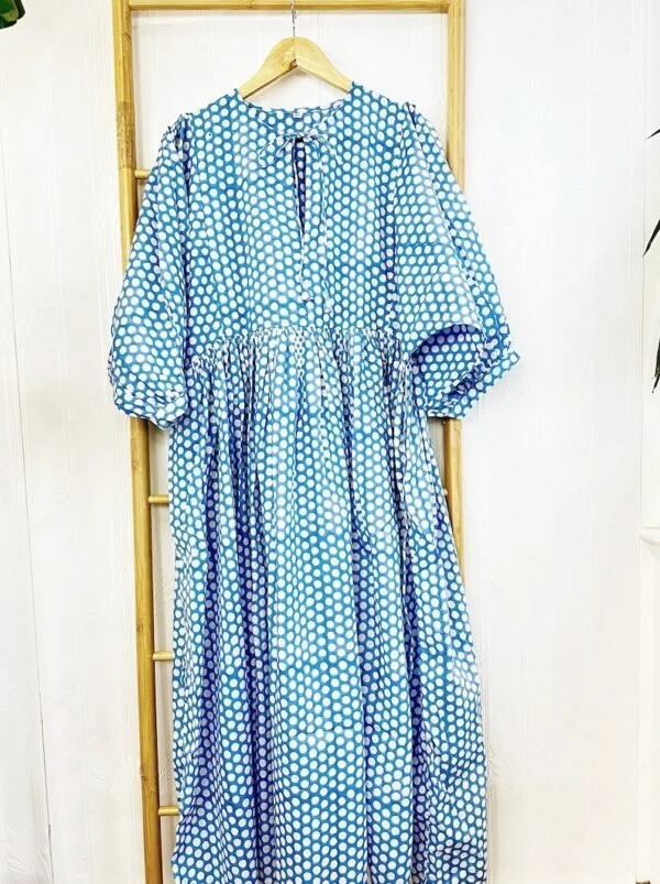 Cornflower Blue Cotton Dress