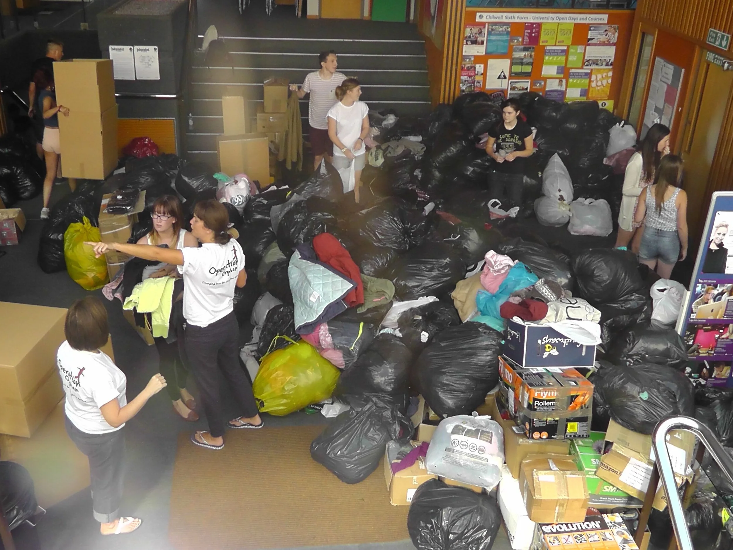 Packing week at Chilwell School 