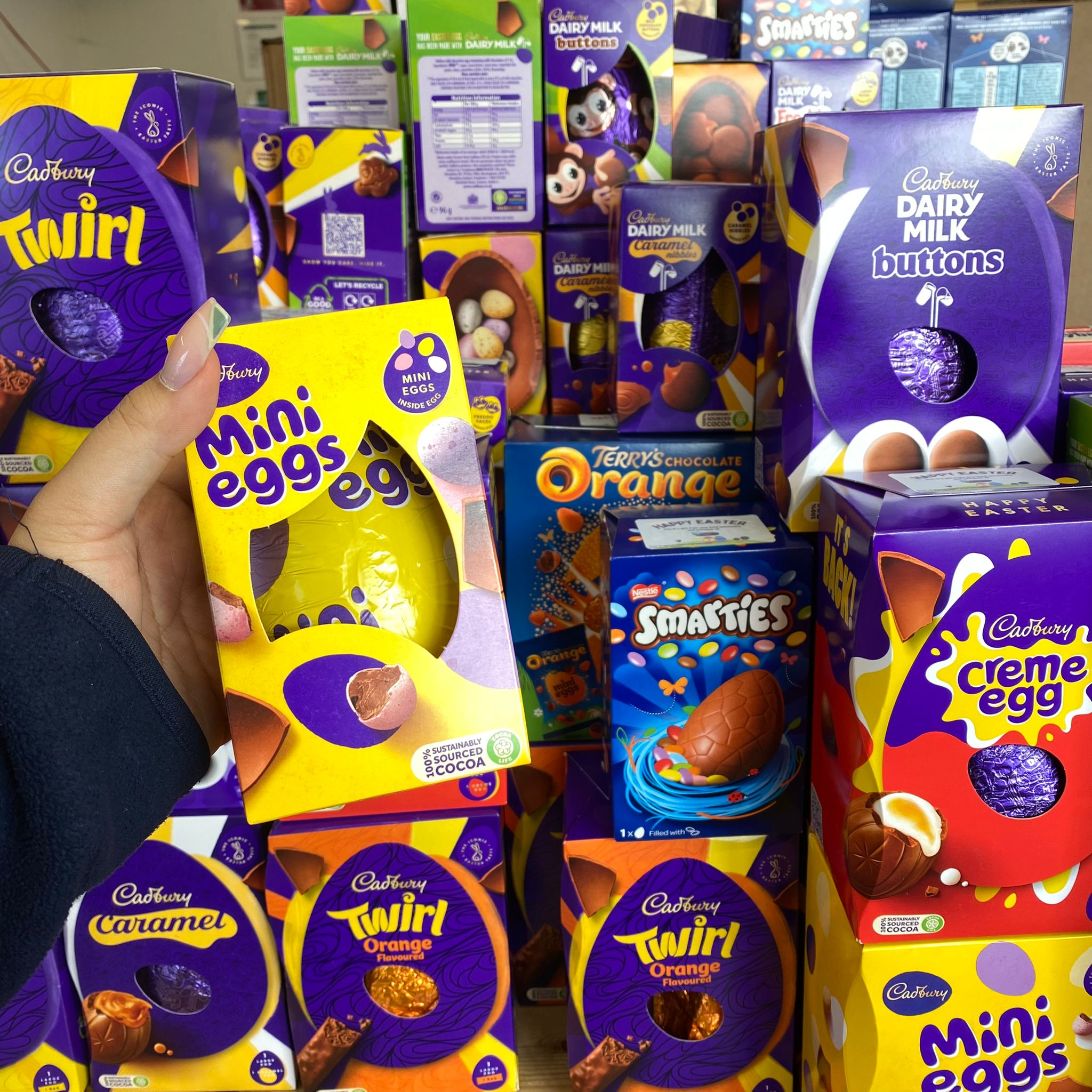 All prepped for our 1st Easter egg distribution!