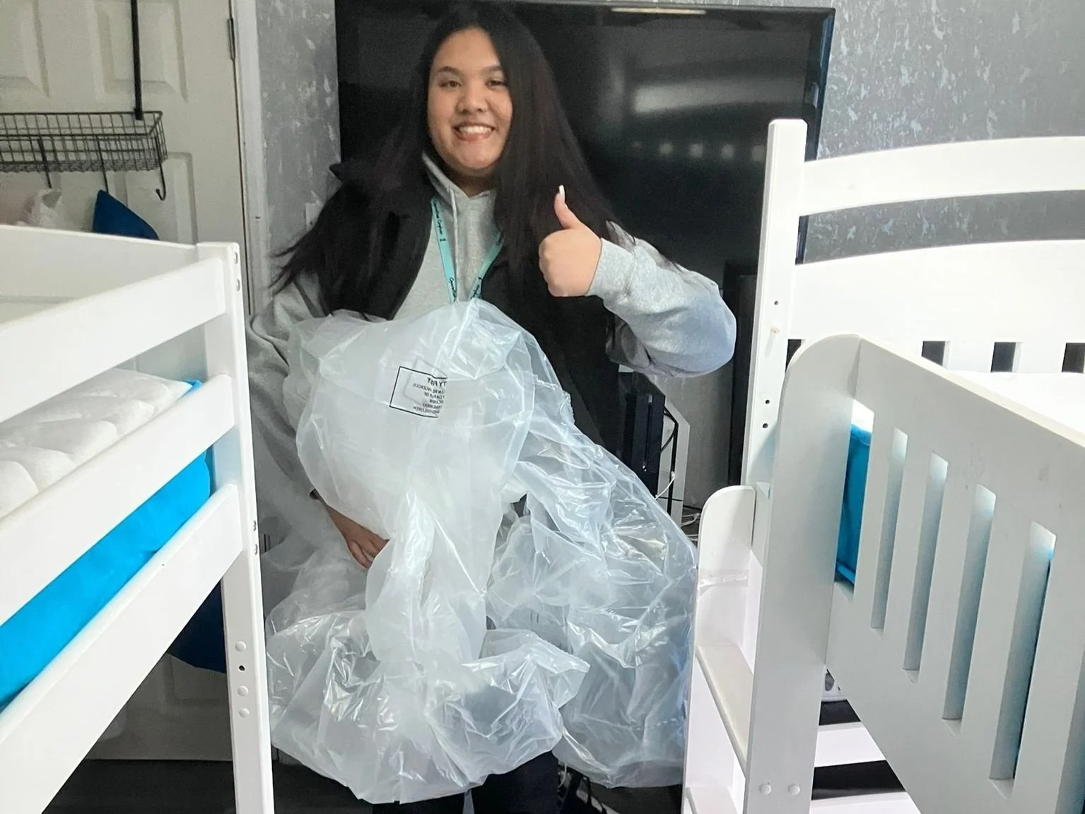 Nicole, AKA, the 'bunk bed queen'!