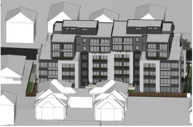 Proposed 7 storey residential building in Wyuna St, Beverley Park, adjacent to single storey dwellings