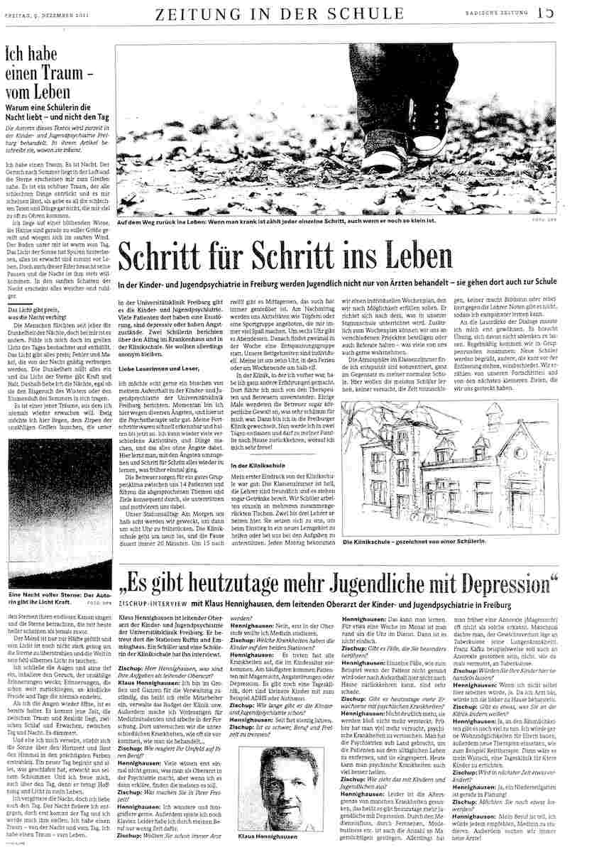 Badische Zeitung "Zeitung in der Schule" 12/2011