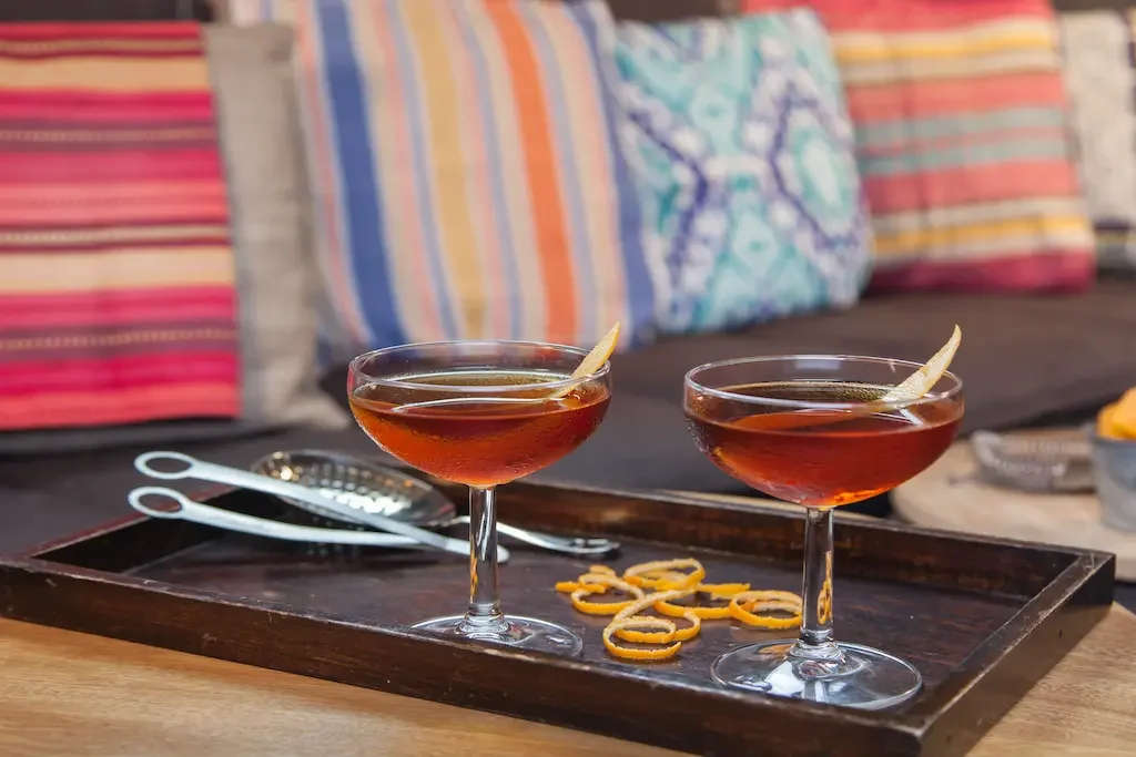 Mezcal Manhattan