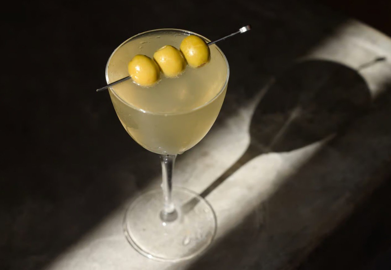 Dirty Mezcal Martini