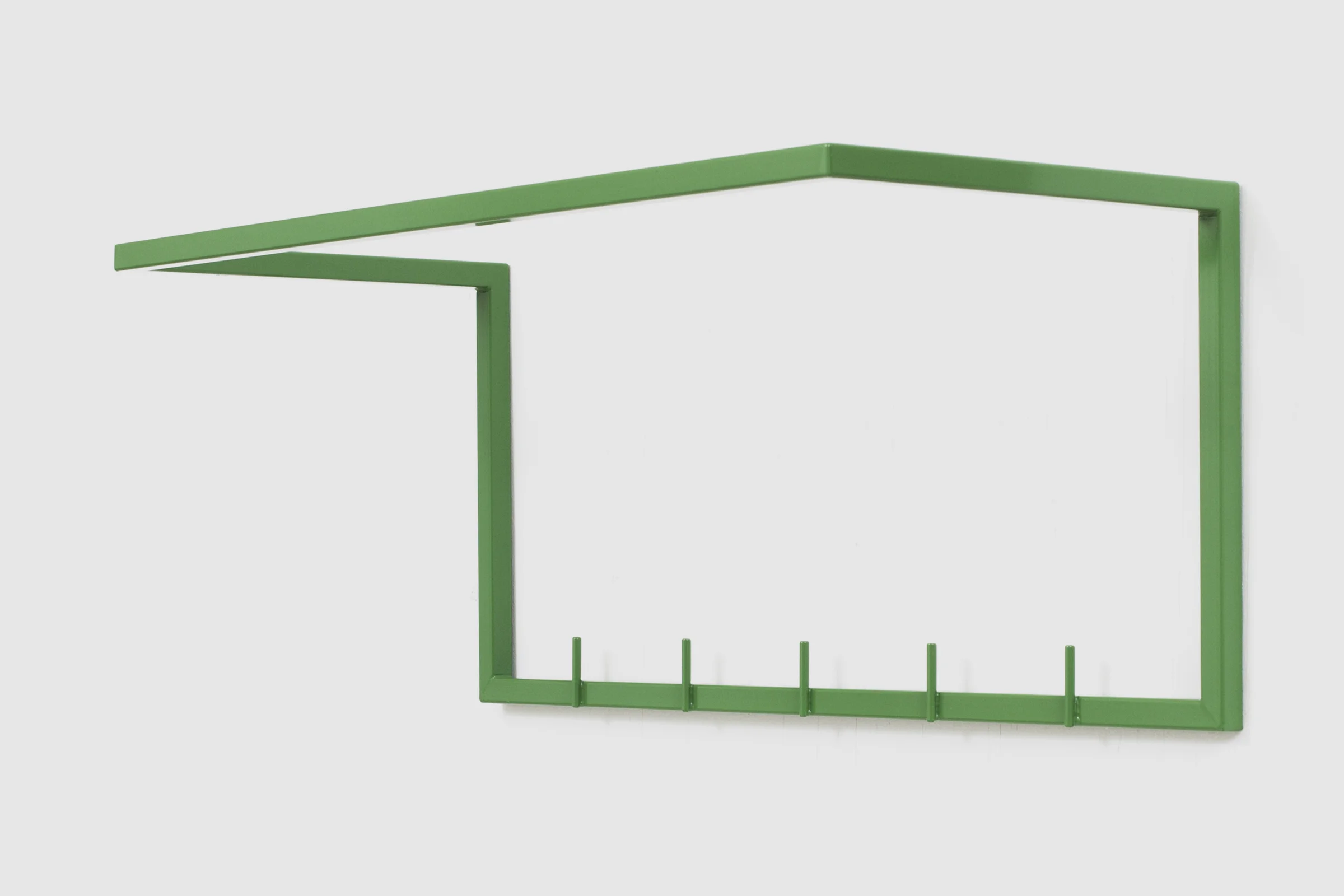 mllmtr_shop image 04_L1-600 GREEN_wall mounted clothes rack_right side_GREY BACKGROUND.jpg