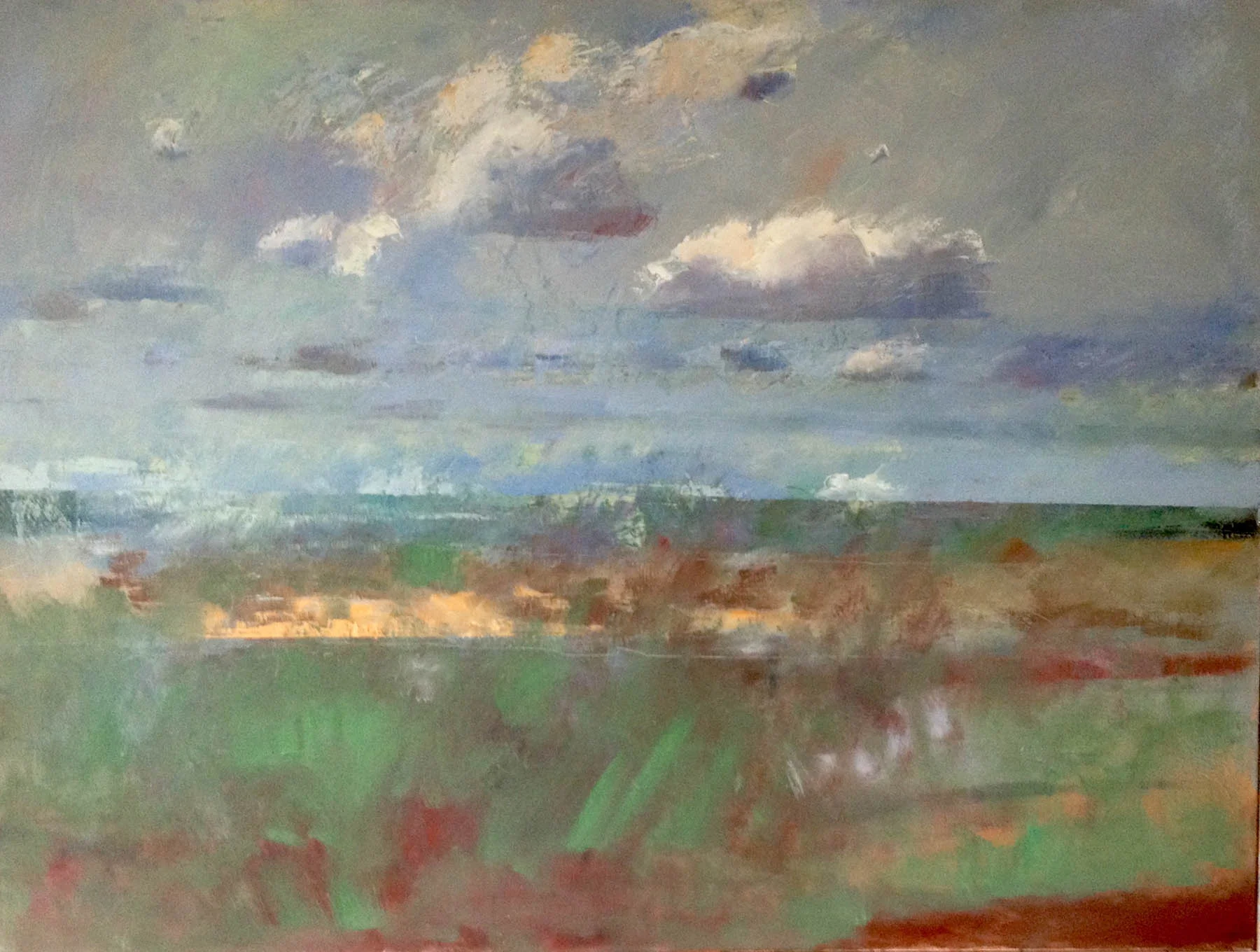That Clouds May Safely Graze , Oil on canvas, 100 x 103 cm