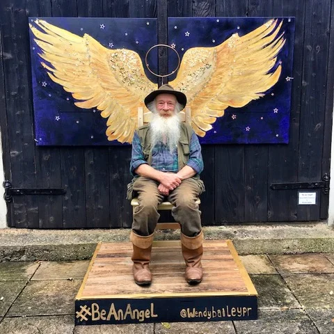 Be an Angel , Interactive art installation, 2 x 2 m