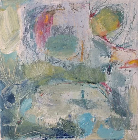A Longing for Space , Acrylic on canvas, 30 x 30 cm