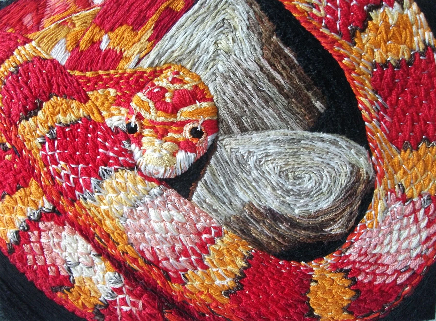 Corn Snake Pattern Layer Cake , Textile, 27.5 x 19.5 cm