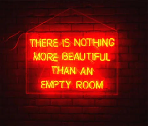 EMPTY ROOM , Neon, 120 x 80 cm
