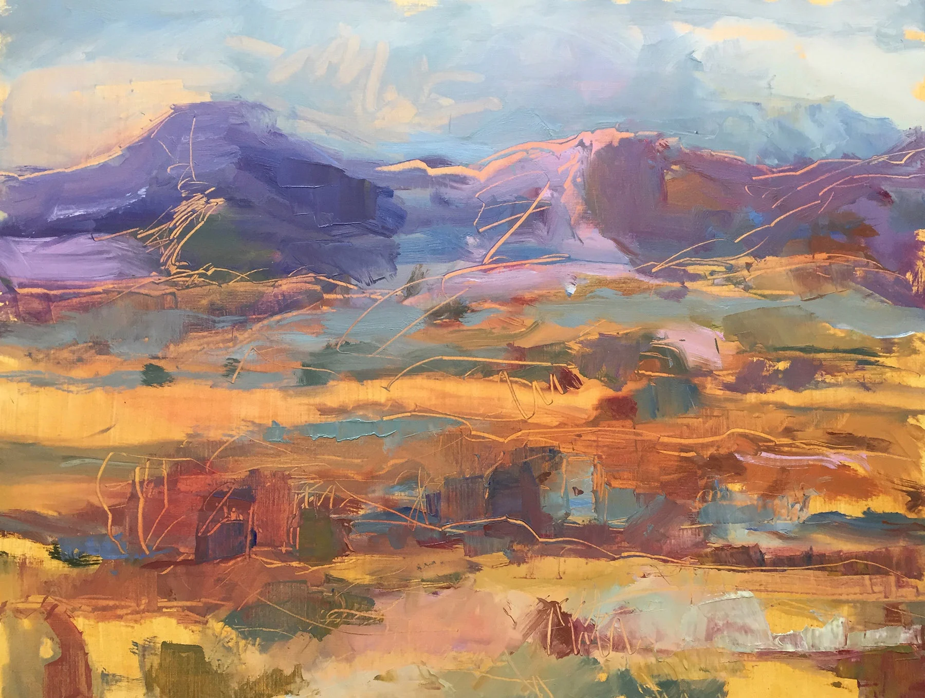 Cabo de Gata II , Oil on paper, 79 x 62.5 cm