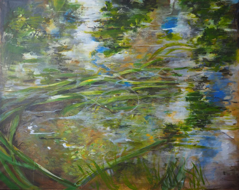 River Fish, Acrylic, 84 x 66 cm