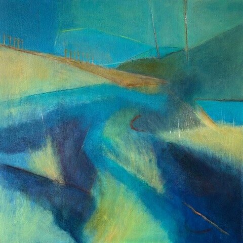 Orford Impression 1 , Acrylic on canvas, 50 x 50 cm