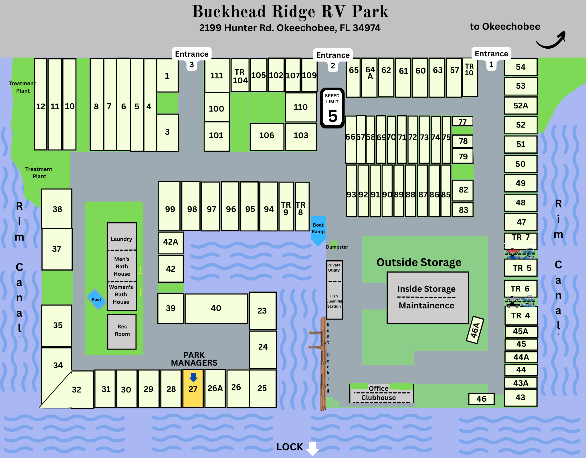 RV Park Site Rentals Okeechobee — BUCKHEAD RIDGE RESORT
