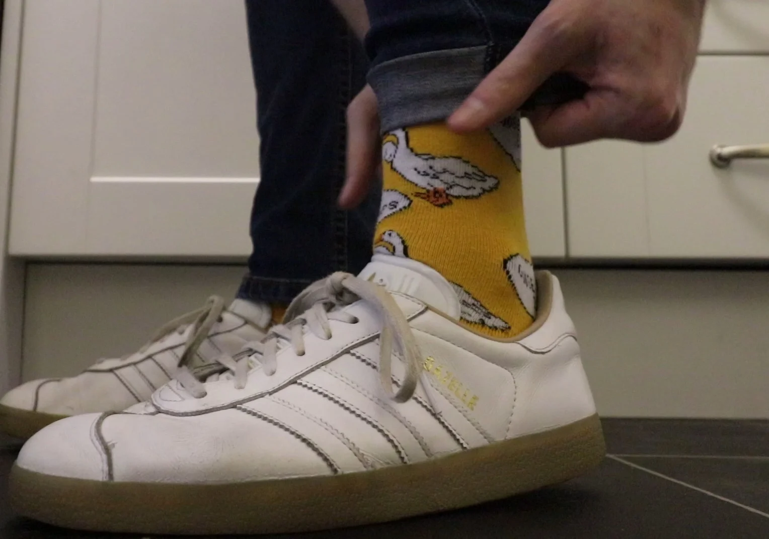 Sometimes the goose socks aren’t worth showing off!