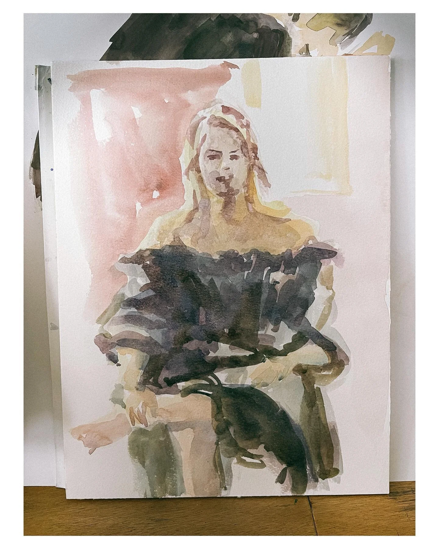 When you end up posing for your watercolor class&hellip; So many me&rsquo;s! 🎨👩🏼
.
#aquarelle #watercolor #museedesartsdecoratifs 
.
.
.
.
.
.
.
#breastcancer #breastcancerawareness #cancer #breastcancersurvivor #cancersucks #cancersurvivor #fuckc