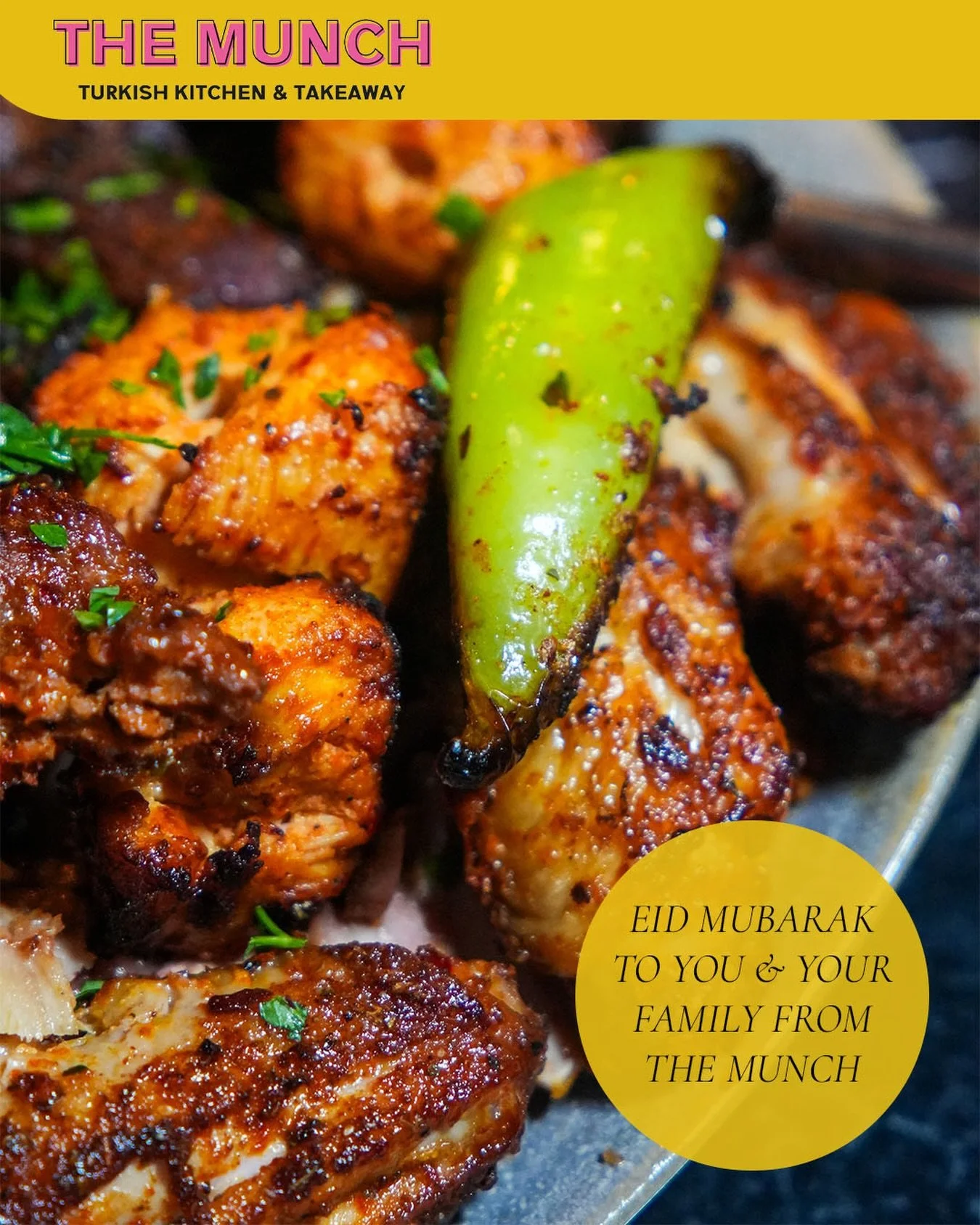 Eid Mubarak to everyone celebrating | we hope you have a blessed day and if you&rsquo;re in Shoreditch stop by The Munch &amp; say hello 👋