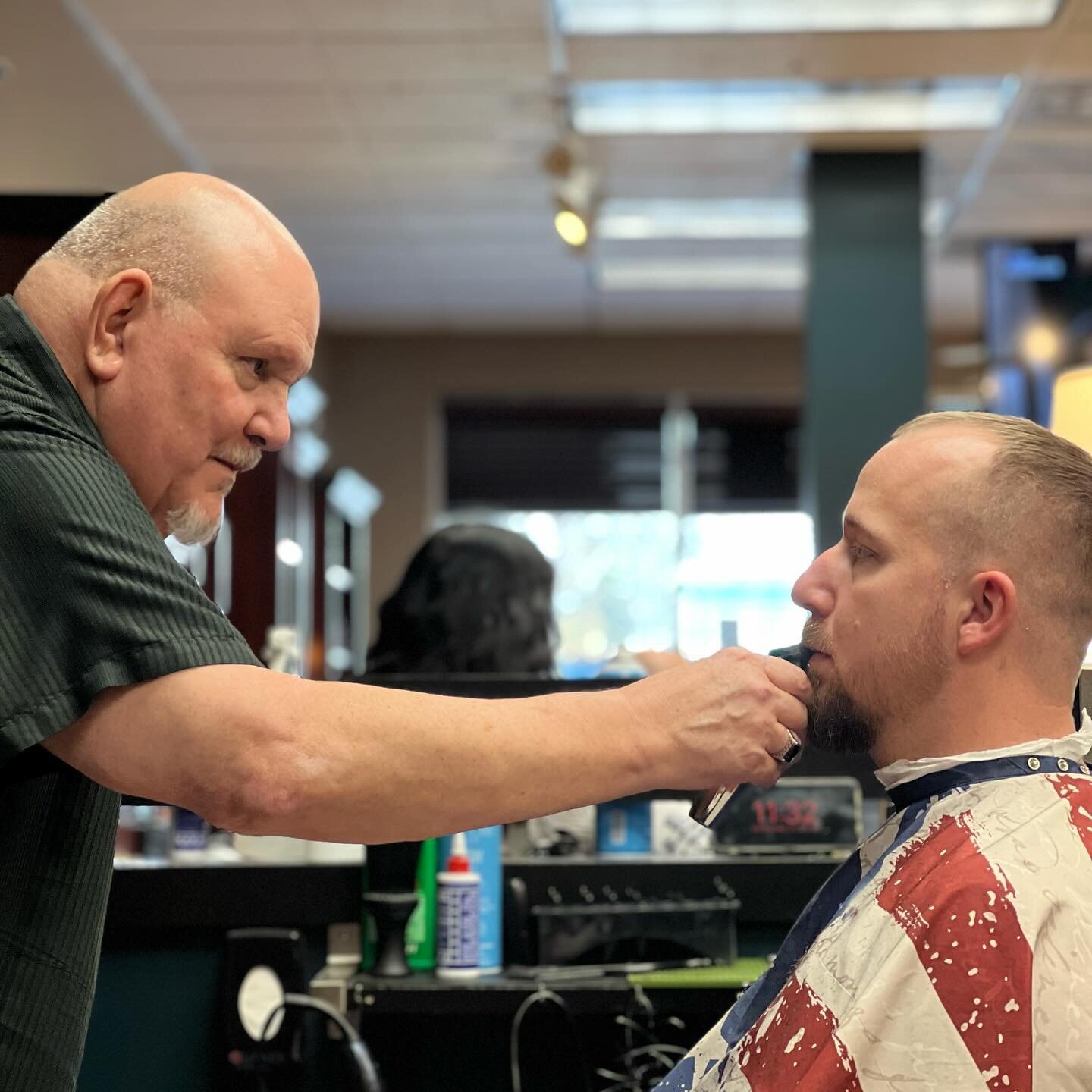 John Allen has been coming to American Haircuts since the day we opened the doors.  We&rsquo;re thrilled that he&rsquo;s still part of our whacky family.  His barber Jay is alright, too.