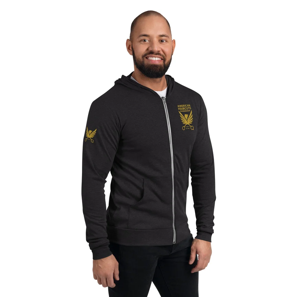 American Haircuts Zip Hoodie — American Haircuts Barber & Shop