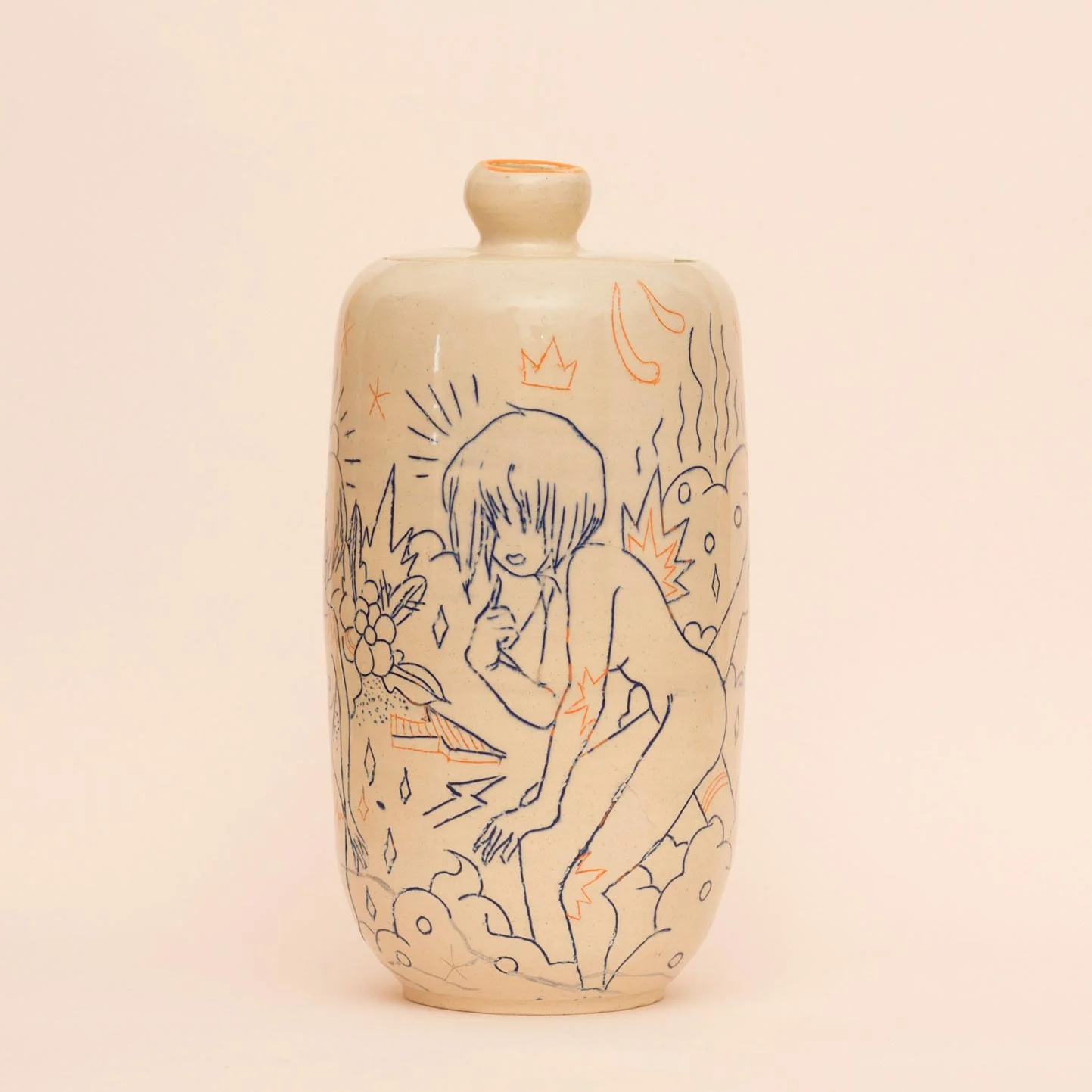Euforia dildo in a vase Blauverd 36 Medium Bubble