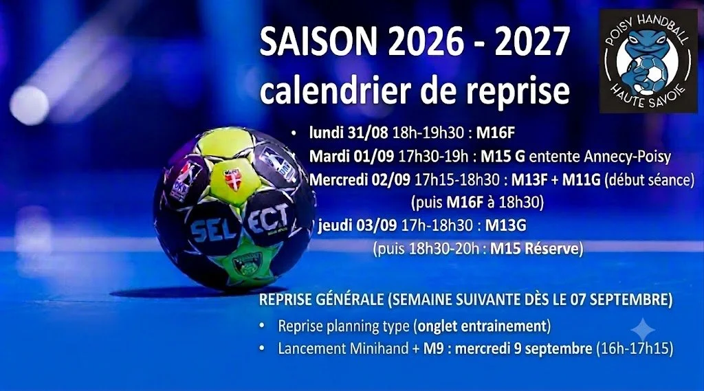 Reprise saison 2026/2027