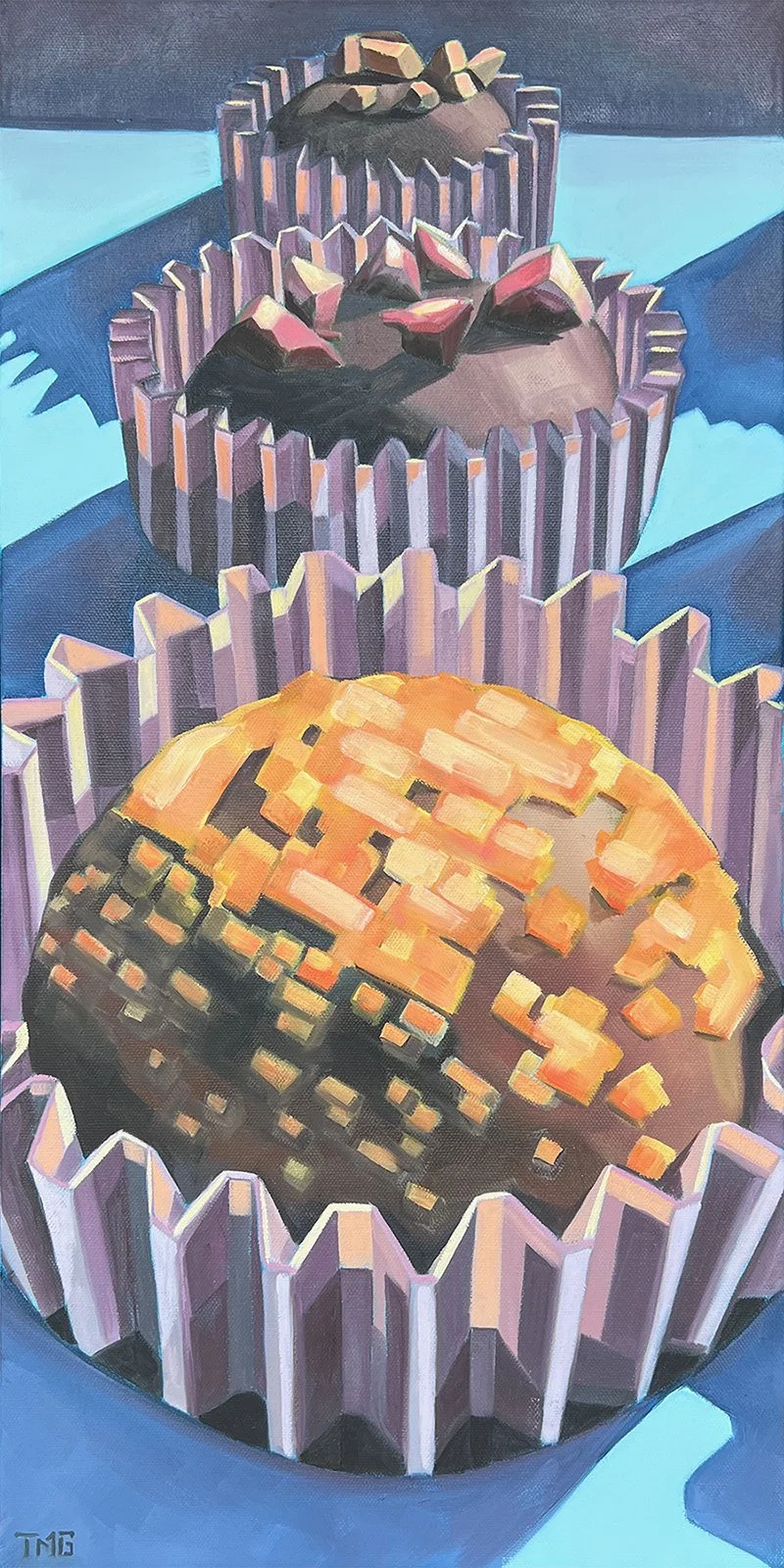 Bon Bon Bon, 12” x 24”, Oil on Canvas, ©2023 : SOLD