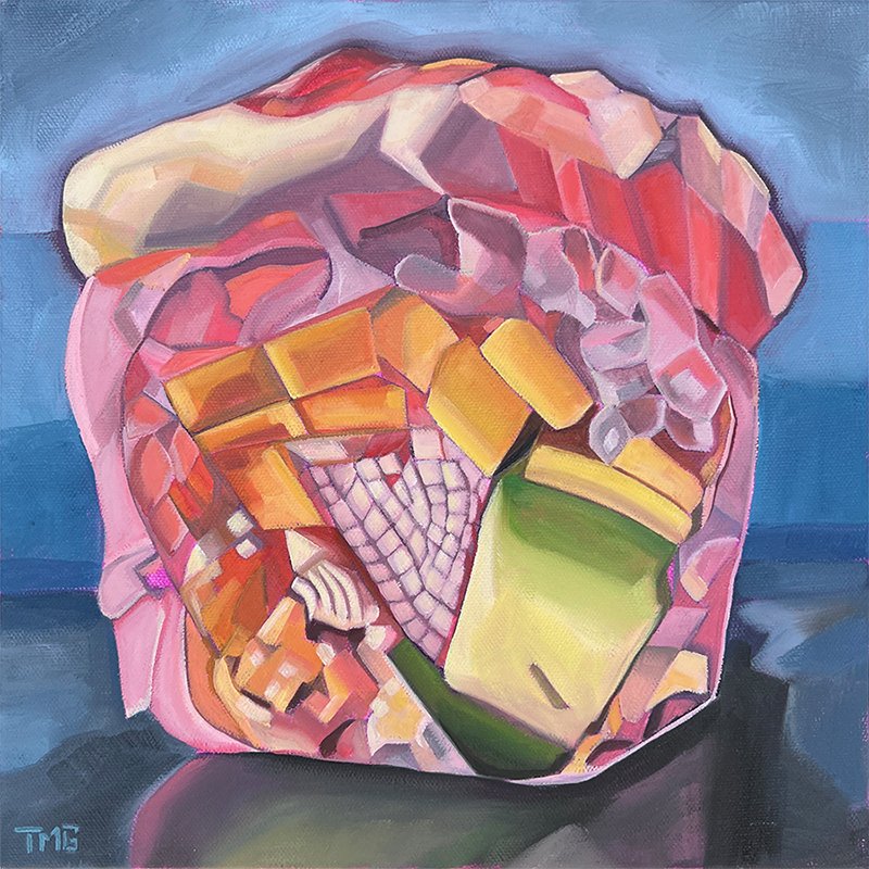 Wrap Me In Nori, 12” x 12”, Oil on Canvas, ©2023 : SOLD