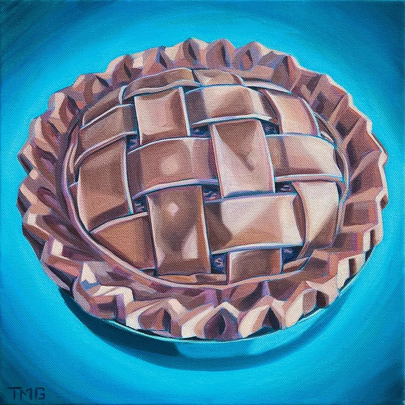 Heavenly Pie, 12” x 12”, Oil on Canvas, ©2023 : SOLD