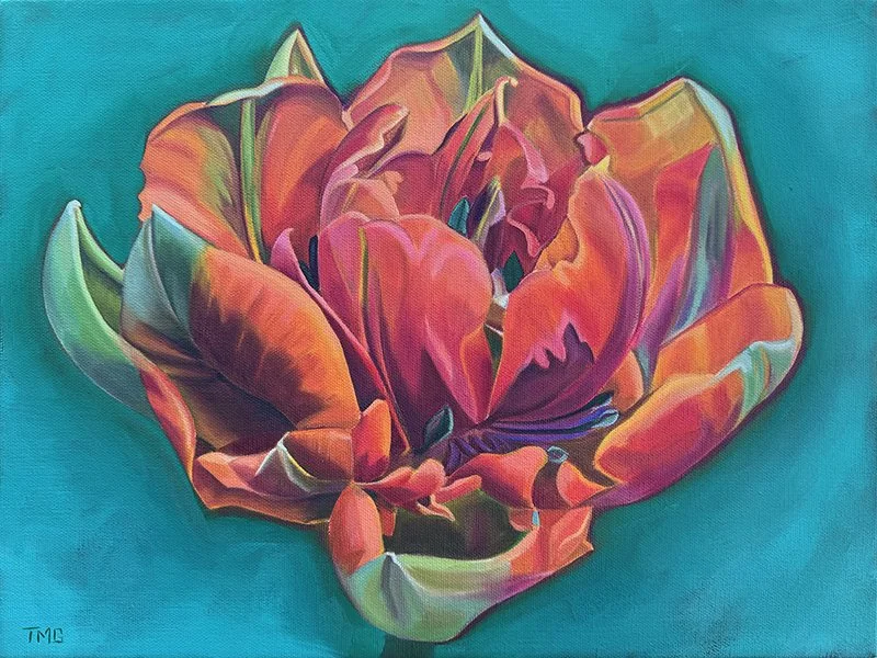 Orange Princess, 12” x 16”, Oil on Canvas, ©2024 : SOLD