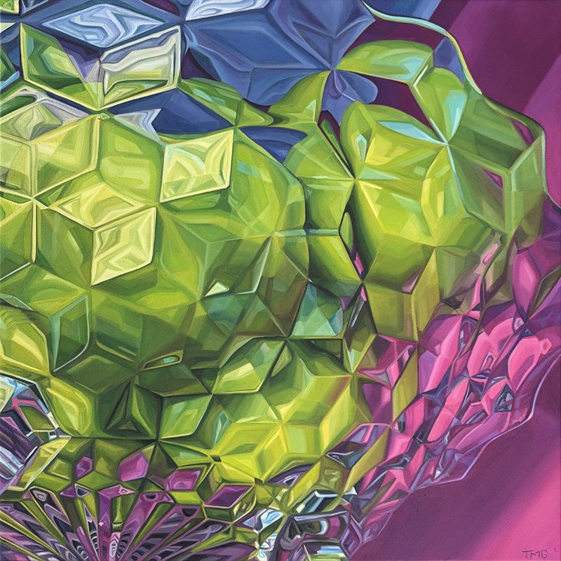 Do You Think They Can See Us, 20” x 20”, Oil on Canvas, ©2025 : SOLD