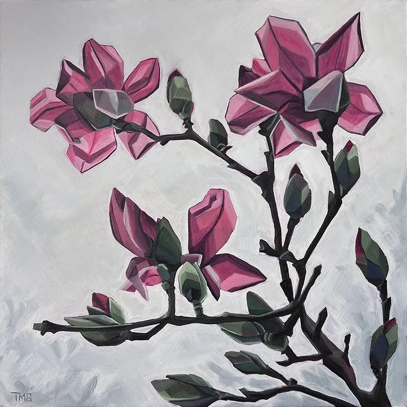 Best Buds, 11” x 11”, Oil on Canvas, ©2023 : SOLD