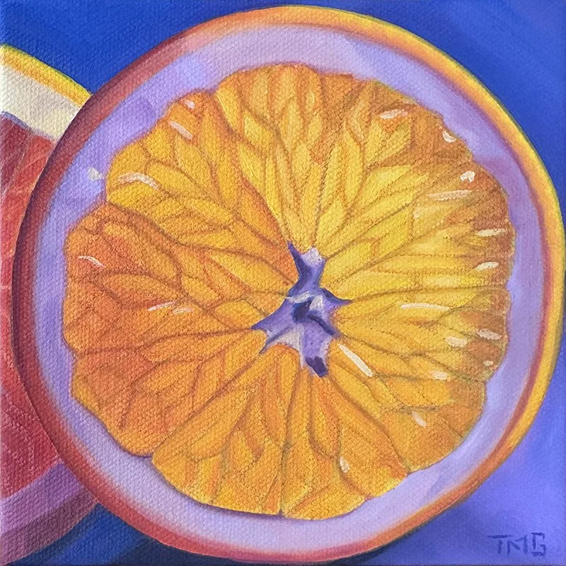 Slice Of Life?, 6” x 6”, Oil on Canvas, ©2025