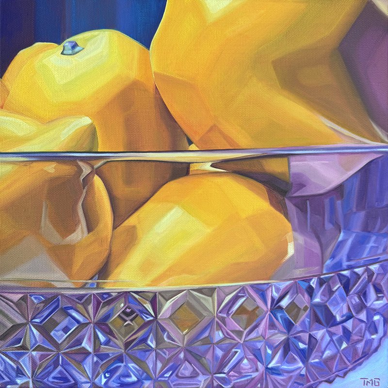 This Situation Is A Tight Squeeze, 12” x 12”, Oil on Canvas, ©2025