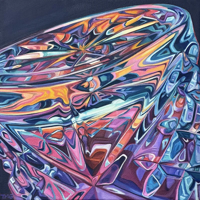 Is It Last Call Already?, 10” x 10”, Oil on Canvas, ©2025