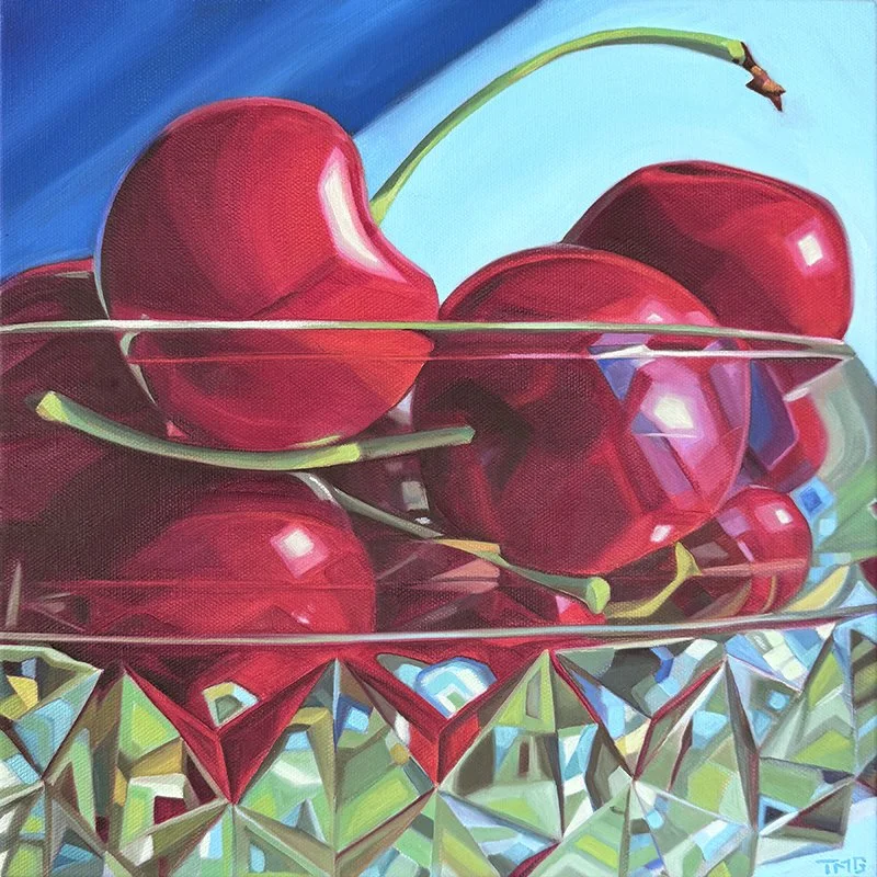 I'm Not Touching Youuuu!, 12” x 12”, Oil on Canvas, ©2025