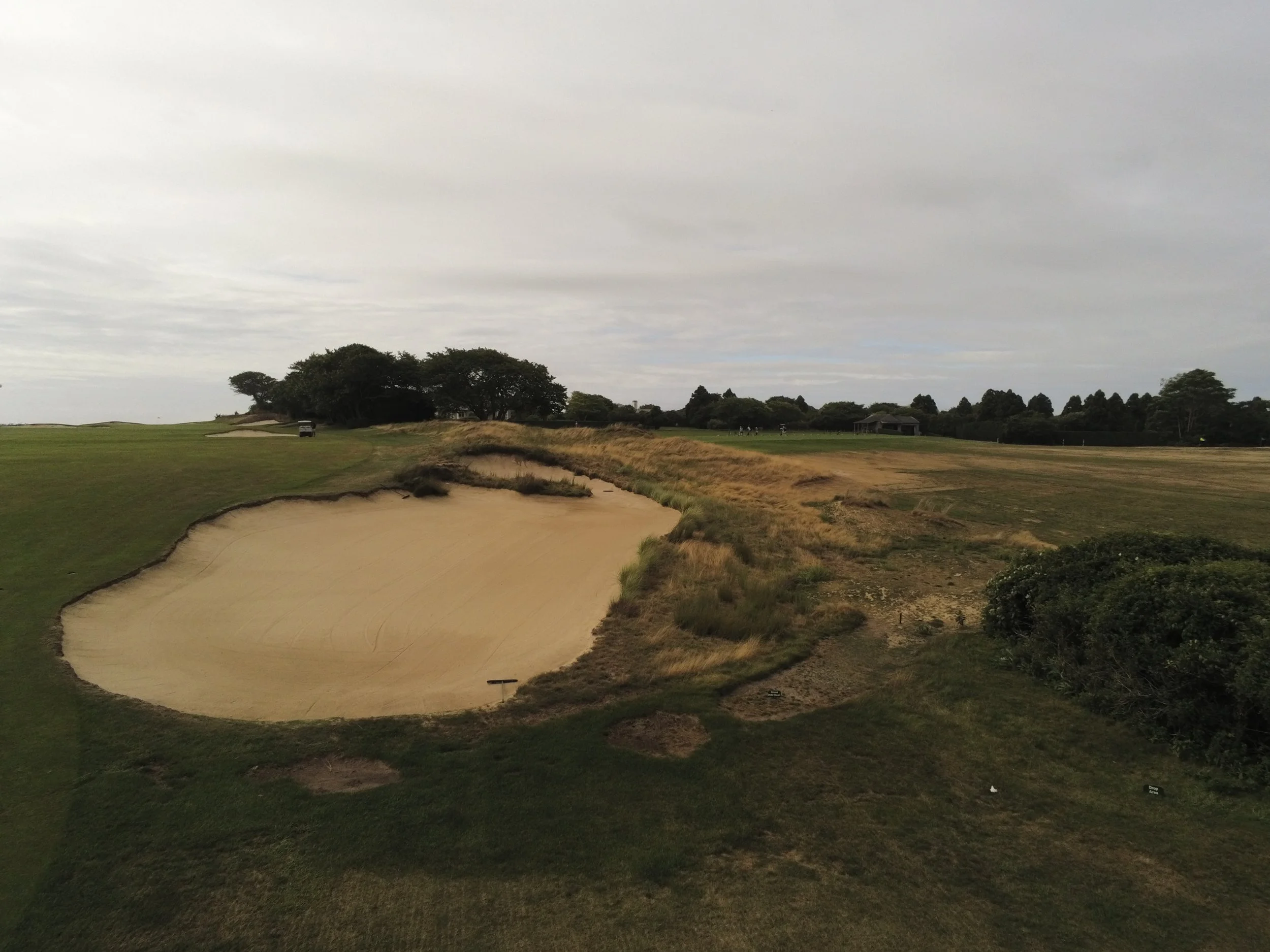  View of Bunker Addition 2025, New Seeding At Bottom Right To Close Old Path. 