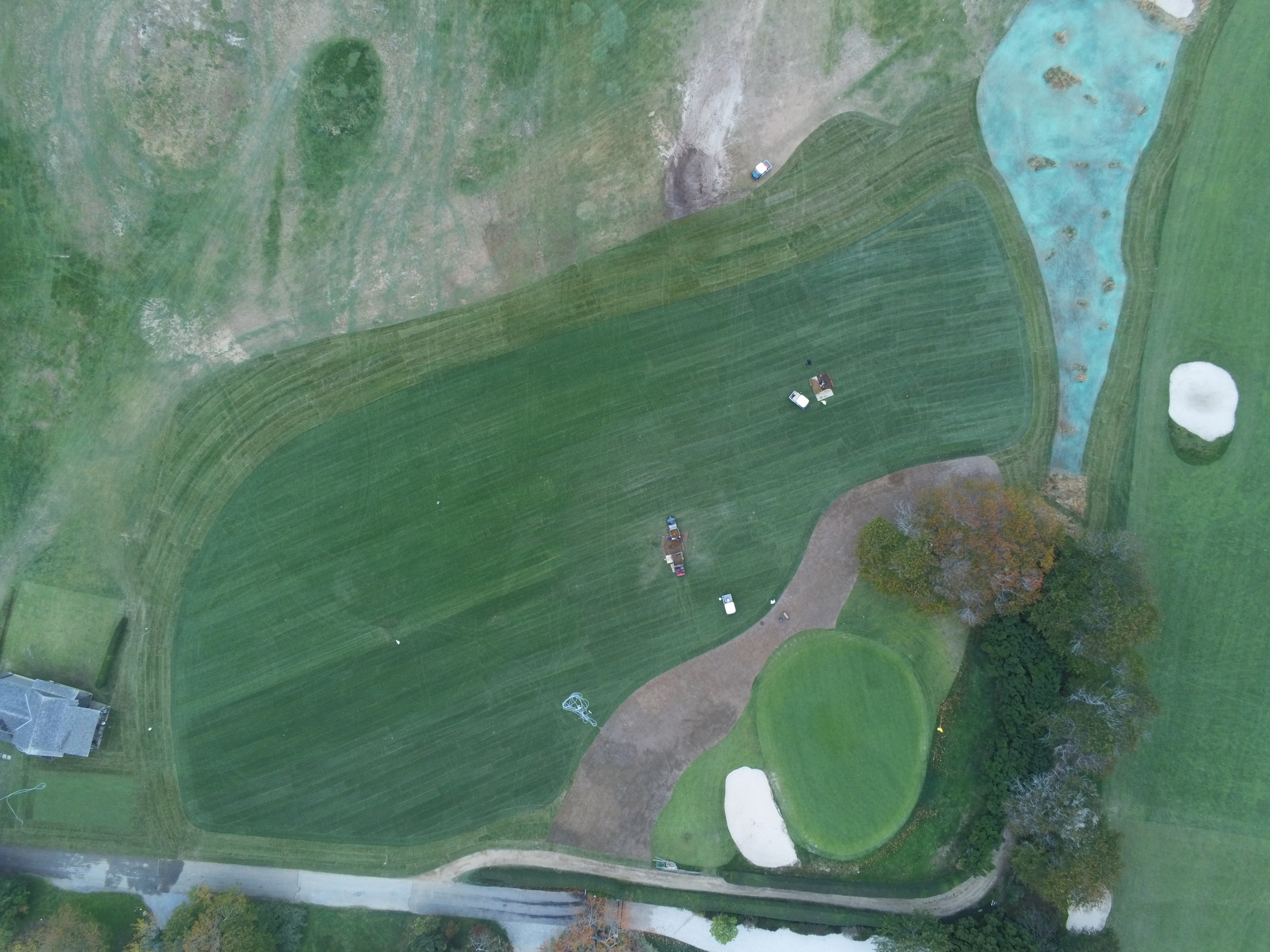  Irrigation Adjustments, Grassing Complete. 
