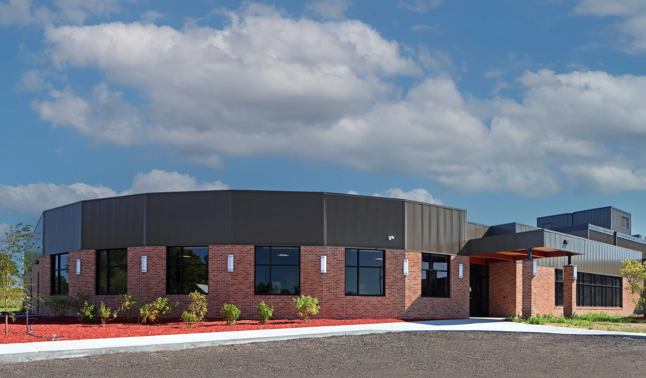 Exterior perspective of entry at Dialysis Clinic and Diabetes Center in White Earth MN