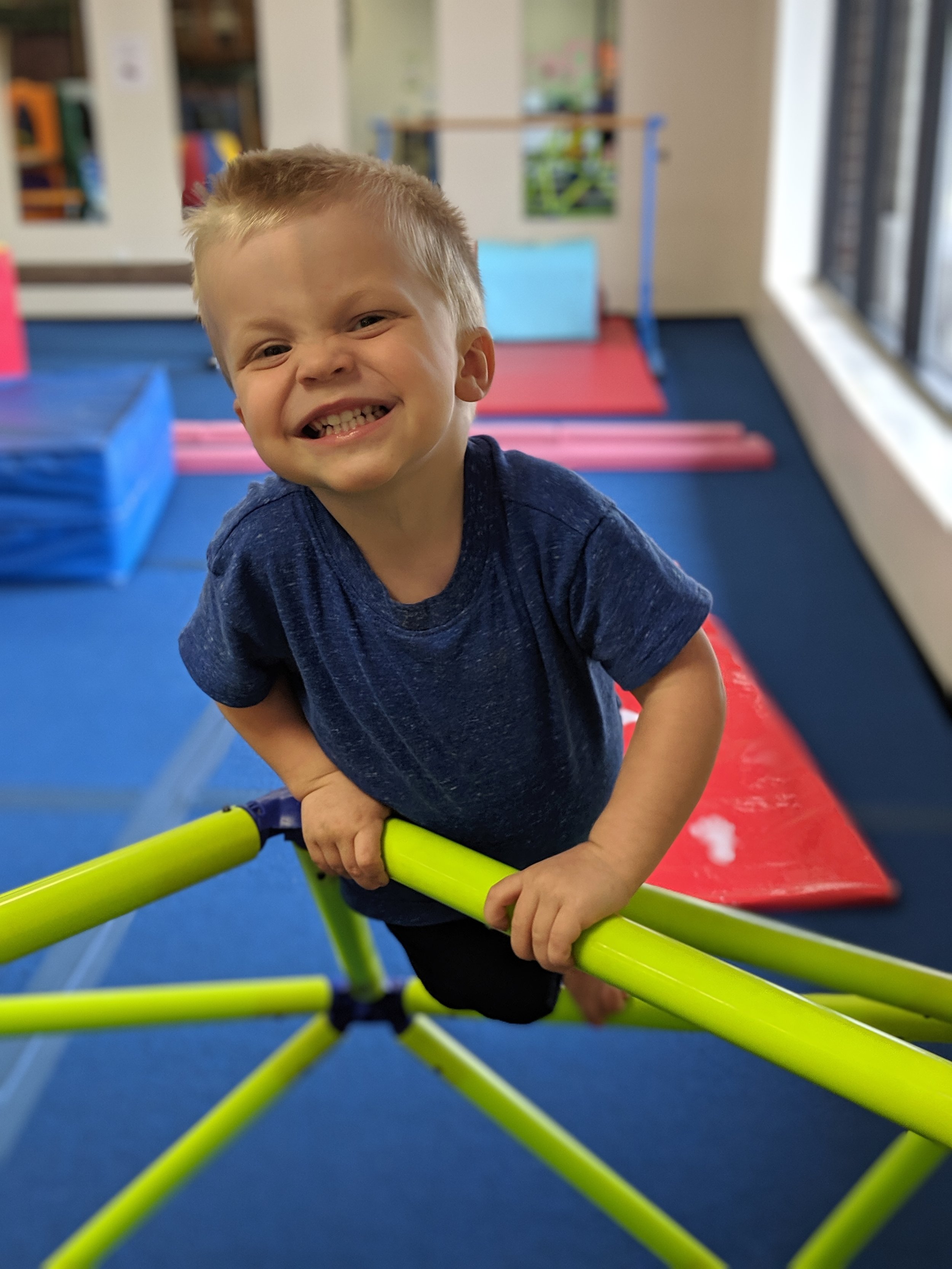 boy on spider web