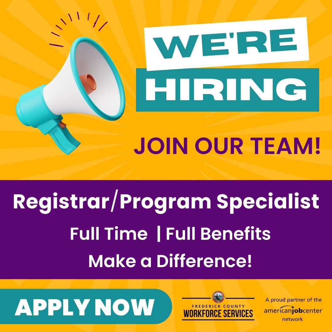 Don't miss this opportunity to join #TeamFCWS.  The Registrar/Program Specialist position will support employment and training programs for un/underemployed adults and dislocated workers served in authorized programs.

Key responsibilities include:
▶