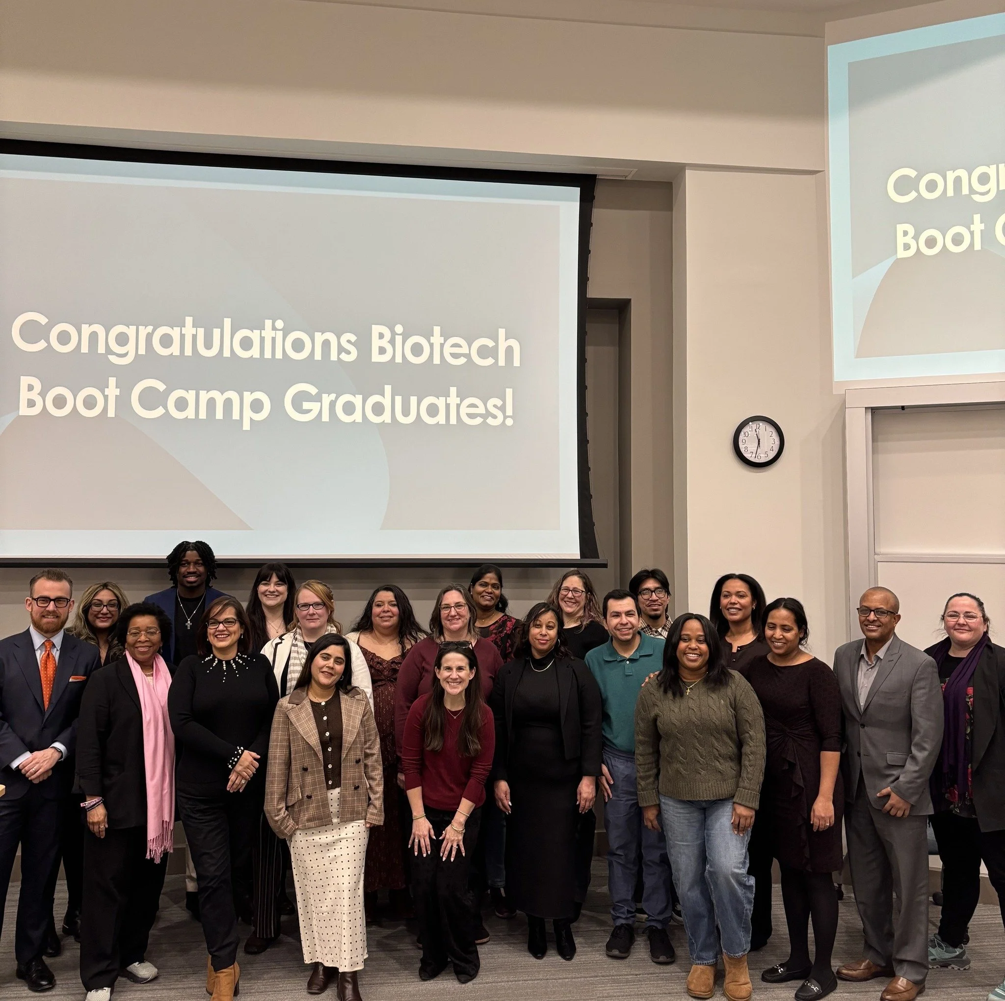 Another successful Biotech Boot Camp graduation! 🎓🔬

We&rsquo;re proud to celebrate 16 passionate, smart, and highly capable graduates from the 8th Biotech Boot Camp cohort, now ready to enter in the local biotech industry.

Through the continued c