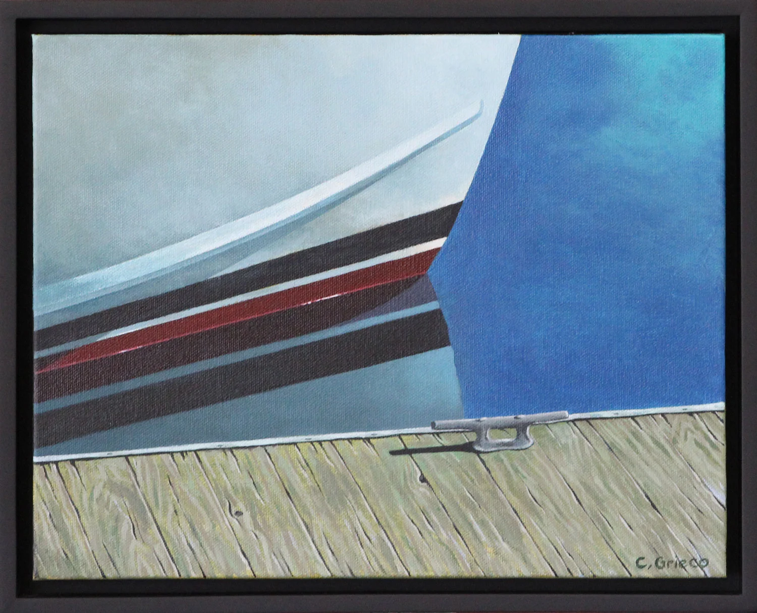 Water Lines Boat Reflections