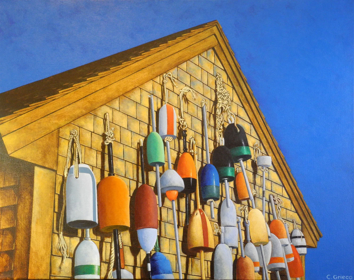 Hancock Wharf Buoys York Maine