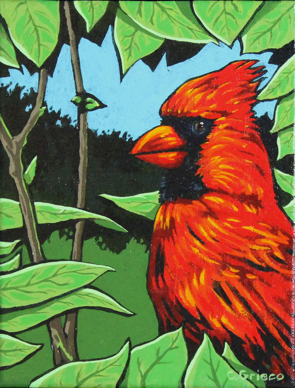Cardinal in a Tree