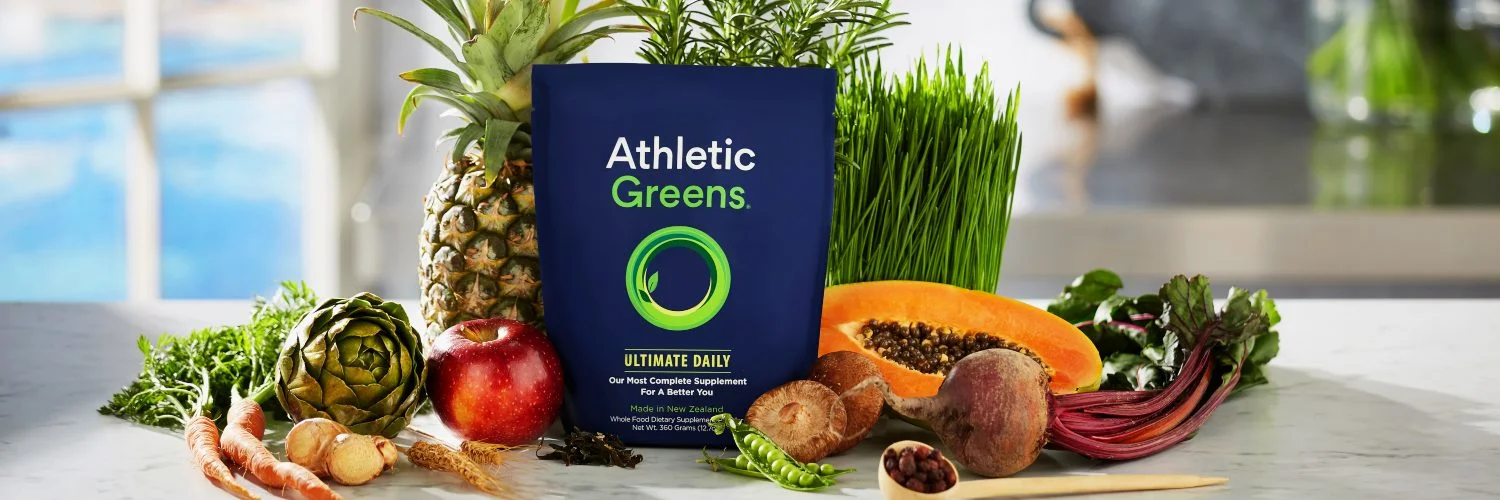 Athletic Greens package and assorted fruit.jpg