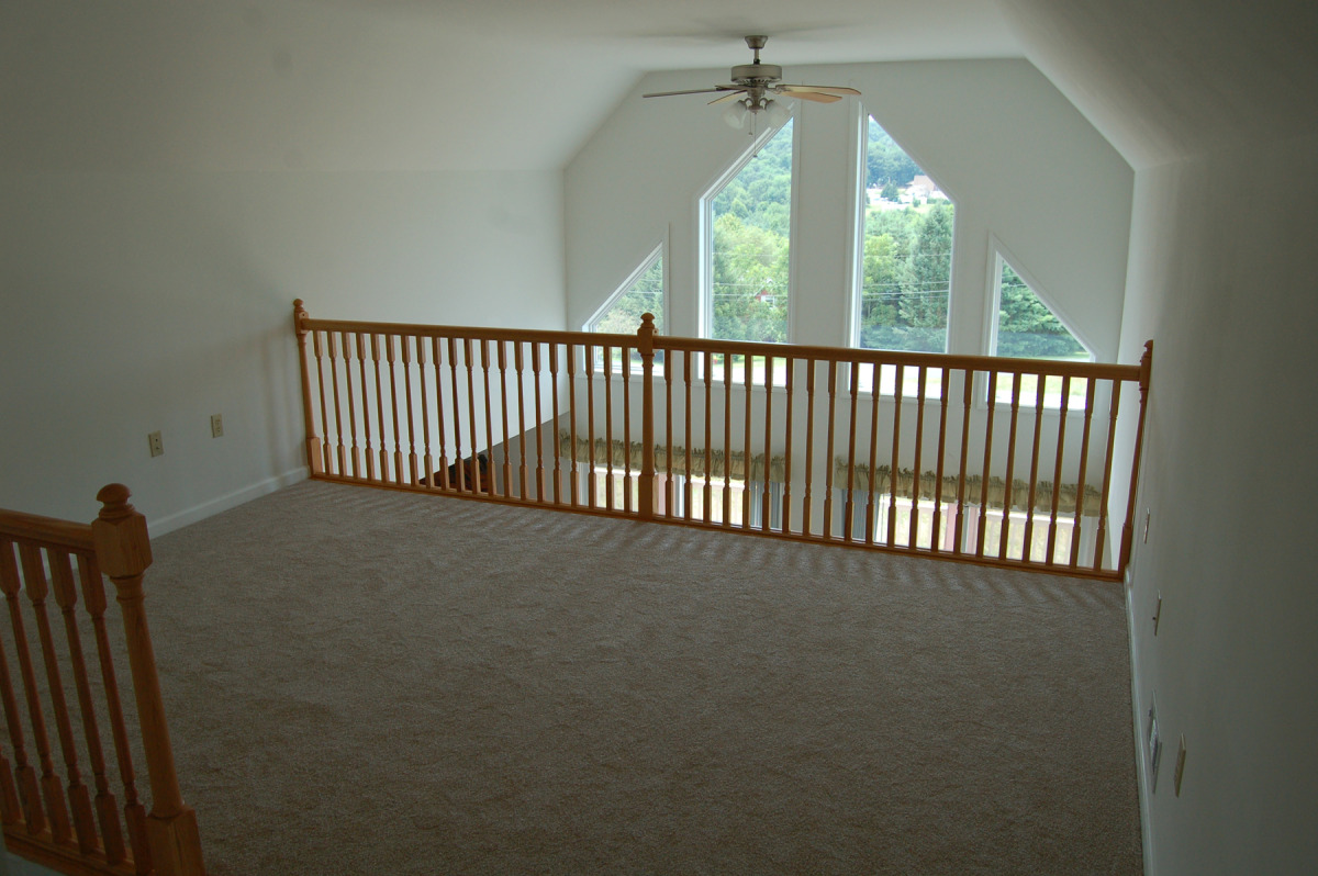 View of Loft from top of staircase.