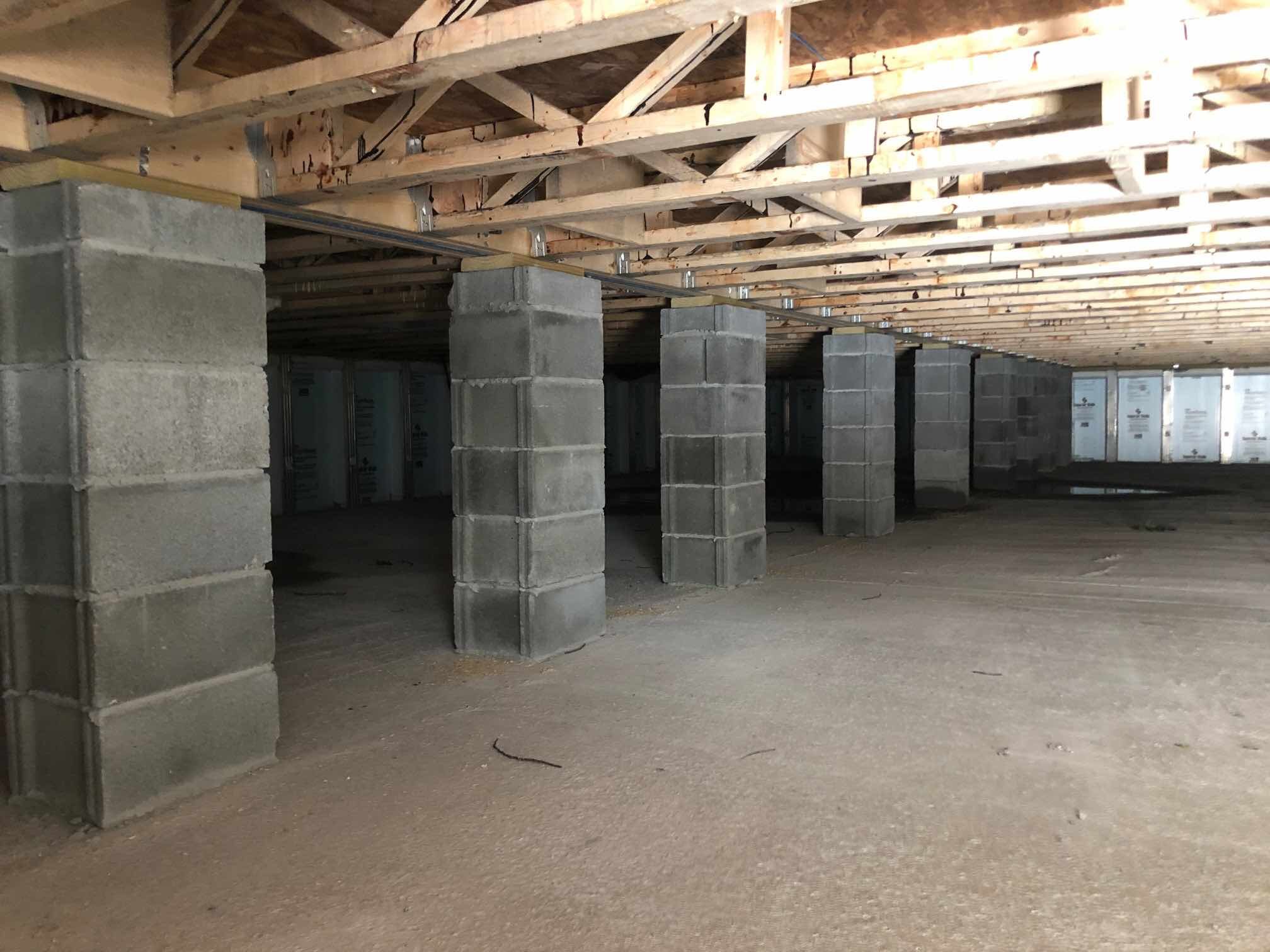 Superior Wall Crawlspace center piers