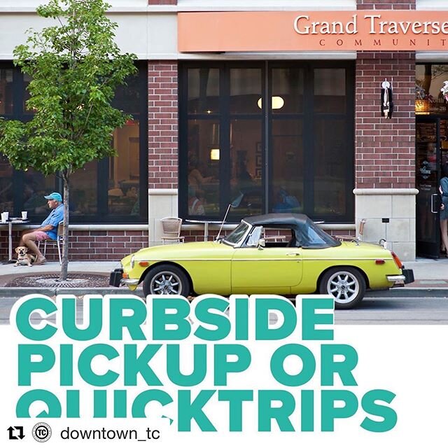 #weareallinthistogether #supportsmallbusiness #shoplocal ❤️ #Repost @downtown_tc with @get_repost
・・・
LINK FOR MAP IN BIO! Thanks to our friends at Traverse City Parking, we have over 20 meters that are bagged for curbside pickup and quicktrips for o
